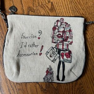 Brighton Signature-Scottie Dog Crossbody Canvas Bag Purse
